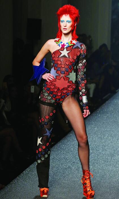Ziggy en la pasarela. Jean-Paul Gaultier se inspiró en él para su desfile parisino de 2013