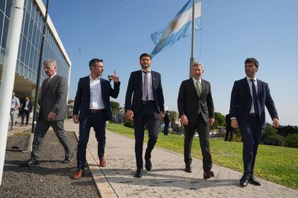 Ziliotto, Lamothe, Pullaro, Frigerio y Torres, este martes en Paraná