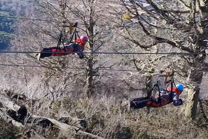 Zipline, la atractiva alternativa que ofrece Piedras Blancas cuando no hay nieve