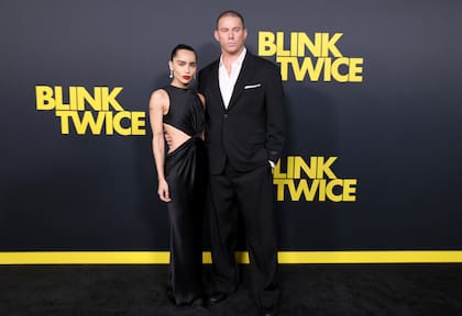 Zoë Kravitz y Channing Tatum en la premiere de Blink Twice, proyecto en el que se enamoraron