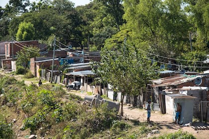 Zona de villas en Barrio Caridi