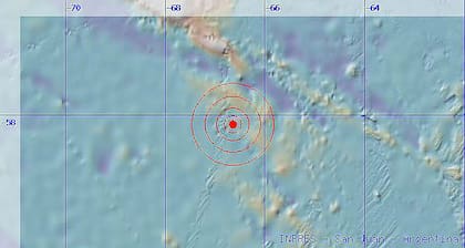 Zona del epicentro del sismo
