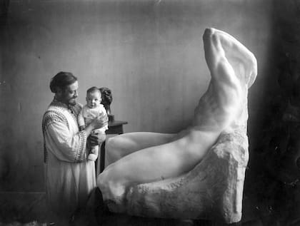 Zonza Briano en su atelier.