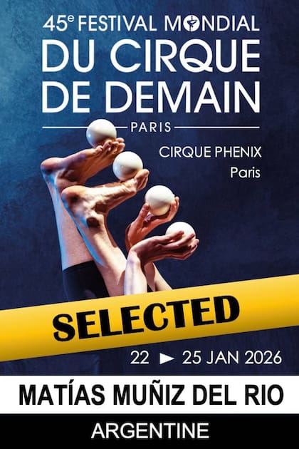 Zuka fue seleccionado para participar del Cirque de Demain, en París, uno de los más prestigiosos del mundo