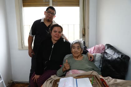 Zulema vive con su hijo Miguel y su nuera Antonella, quienes en 2015 la trajeron de Salta para que viviese con ellos en el barrio porteño de Villa Crespo