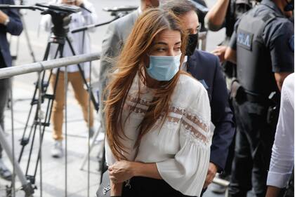 Zulemita Menem habló con la prensa en la puerta del Congreso