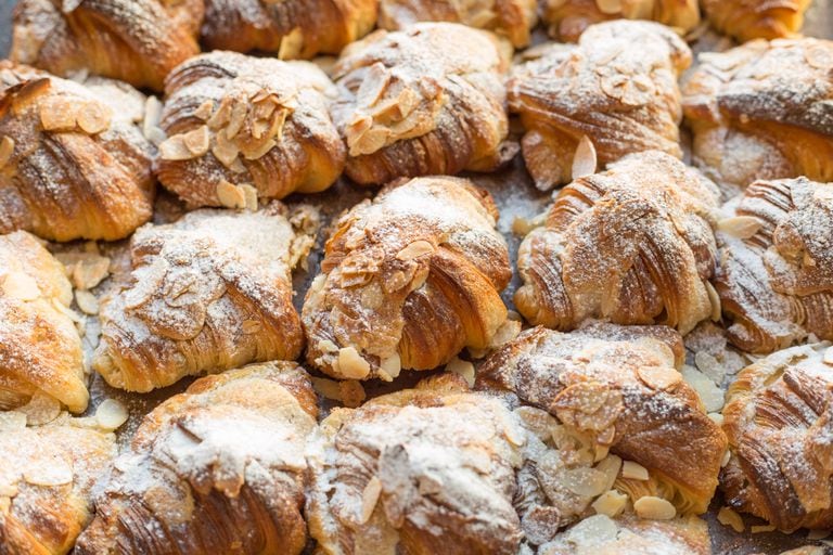 Almond croissant, a L'Epi classic made with 100% butter and almond cream.