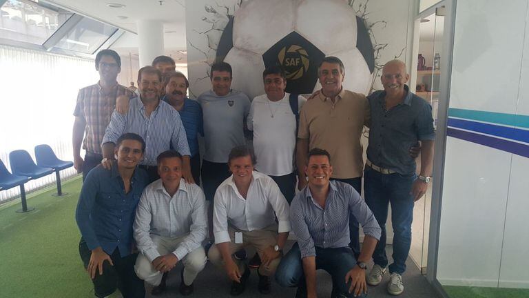 Los coordinadores reunidos en la Superliga
