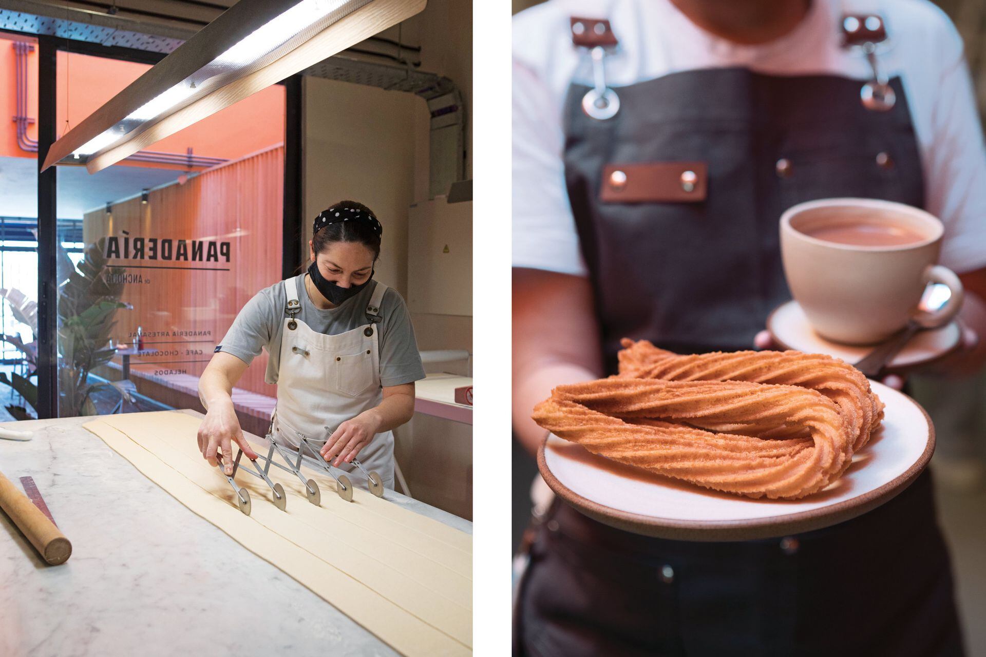 Churros y café de especialidad.