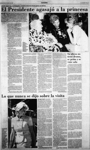 Página del diario LA NACION con la cobertura diaria