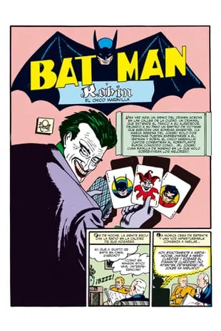 Primera aparición de Joker, en Batman 1, en abril de 1940