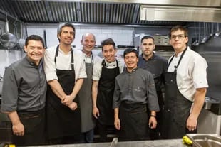 El equipo de Chez Manu en Tierra del Fuego.