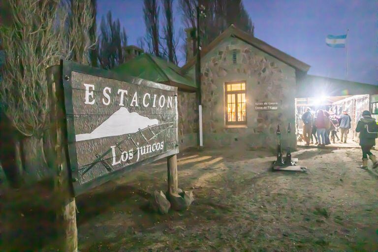 La estación Los Juncos, en Perito Moreno, Río Negro