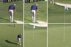 El increíble e ingenioso golpe de un golfista para salvar el par en el PGA Tour