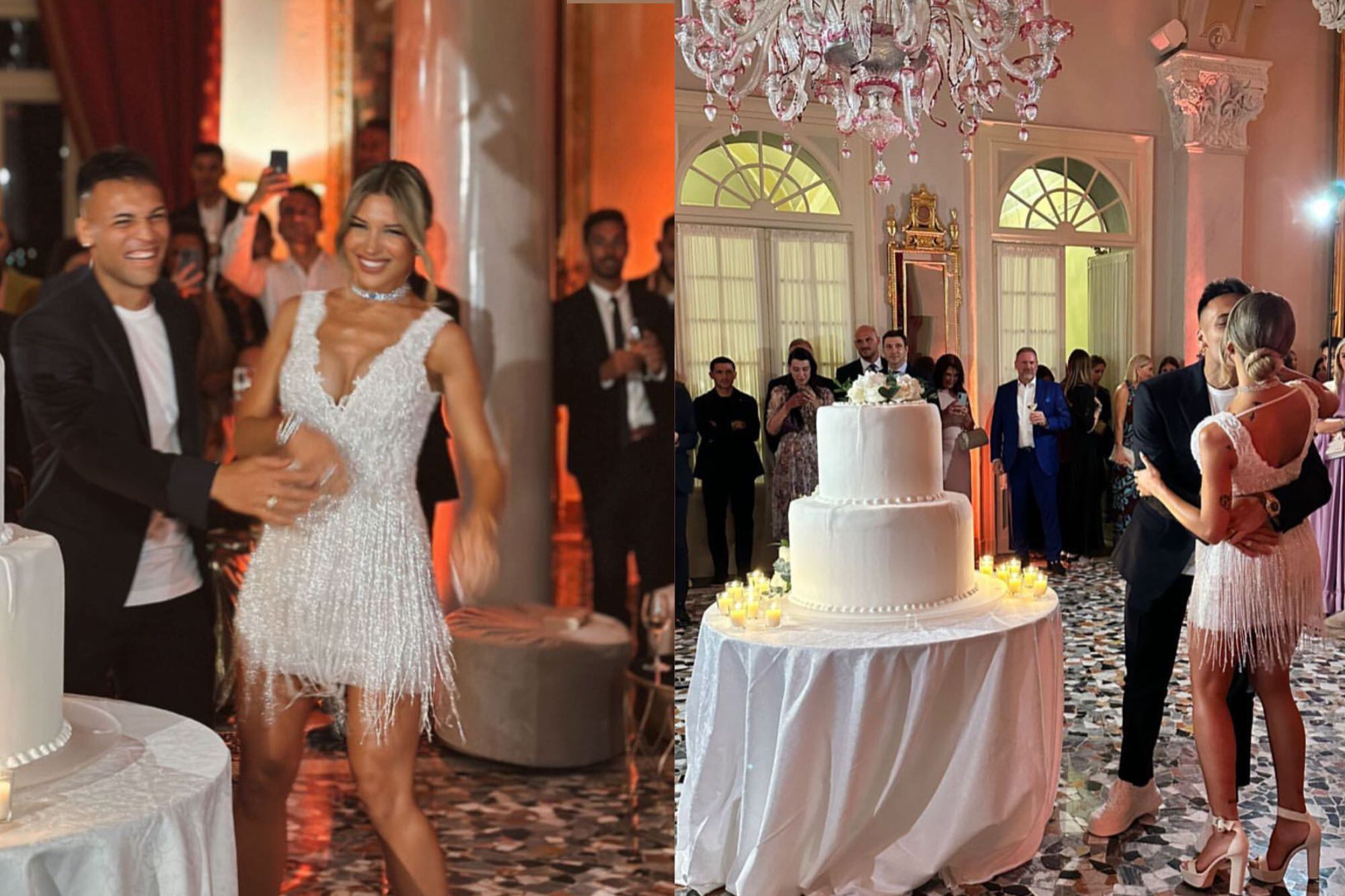 Las imágenes del casamiento de Lautaro Martínez y Agustina Gandolfo