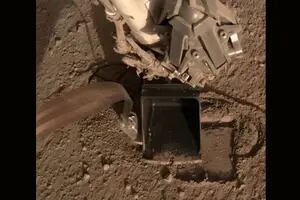 Espacio: el taladro de la misión InSight en Marte volvió a perforar