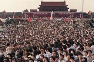 Las protestas en la plaza de Tiananmen en 1989