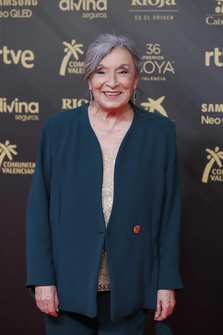Petra Martínez en la alfombra roja de los Premios Goya 2022