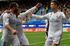 Cristiano salvó a Real Madrid: hizo los goles en el triunfo por 2-1 ante Eibar
