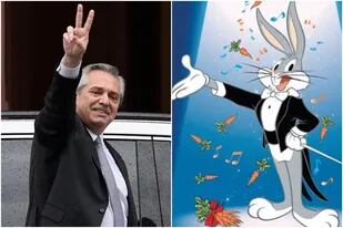 Alberto Fernández criticó a Bugs Bunny por ser "un estafador" y una mala influencia