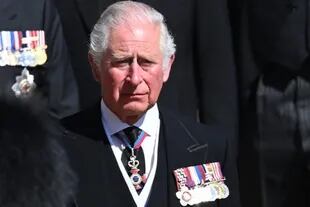 El príncipe estaba visiblemente triste en el funeral de su padre, el Príncipe Felipe, en 2021