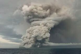 Erupción volcánica en Tonga