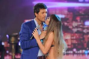 Tinelli y Coki Ramírez se reencontraron en la previa al Bailando y protagonizaron un fogoso intercambio