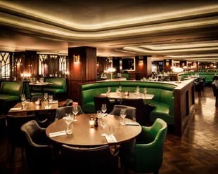 Salón del restaurante Hawksmoor, de Londres, que también tiene locales Manchester, Edimburgo y Nueva York