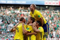 México-Suecia, Mundial Rusia 2018: los suecos golearon 3-0 y ganaron el Grupo F