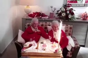 Las gemelas italianas que festejaron sus 200 años