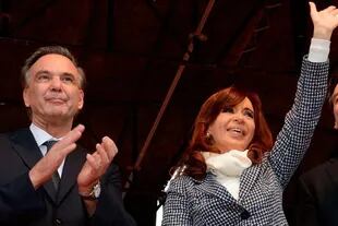 Miguel Pichetto junto a Cristina Kirchner en un acto oficial