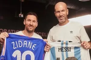 El encuentro de Messi con Zidane: la nostalgia por el "número 10", sonrisas por Maradona y los ídolos de sus infancias