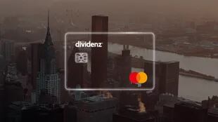 La nueva tarjeta Mastercard de Dividenz en dólares.