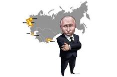 En llamas. La convulsión en el patio trasero de Rusia inquieta a Putin