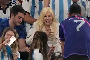 Susana Giménez llegó con su nieta al estadio para ver Argentina-Polonia
