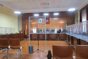 08-06-2020 Sala de vistas de la Audiencia de Jaén con las medidas de seguridad adoptadas contra el covid-19 SOCIEDAD ANDALUCÍA ESPAÑA EUROPA JAÉN