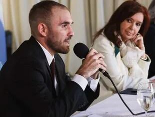 Martín Guzmán y Cristina Kirchner, en la quinta de Olivos