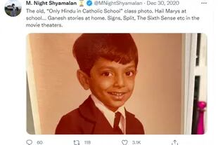 M. Night Shyamalan reveló que fue a una escuela católica