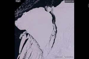 Un iceberg del tamaño de Londres se desprendió de la plataforma de hielo Brunt en la Antártida