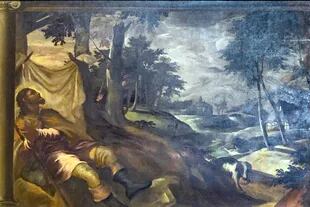 "San Rocco atacado por la peste", de Tintoretto, en la Iglesia de San Rocco, Venecia