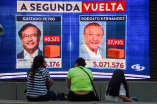 Los candidatos presidenciales de Colombia Gustavo Petro y Rodolfo Hernández 