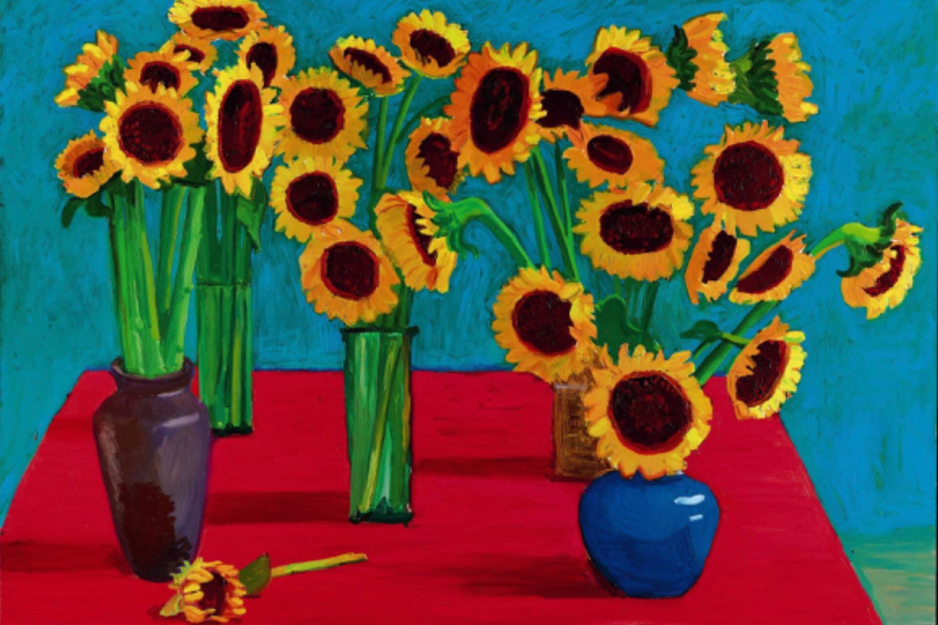 Detalle de 30 Girasoles, rematada en Sothebys por 14,8 millones de dólares 