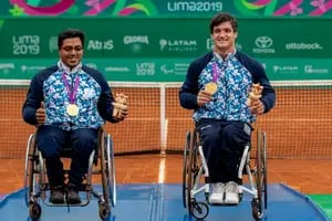 Parapanamericanos: Gusti Fernández y Ledesma ganaron el oro en tenis adaptado