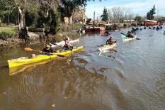 Ley de Humedales: llegó una caravana de kayaks desde Rosario para marchar hoy al Congreso