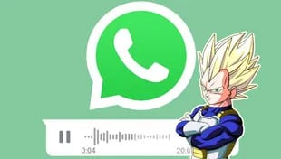 También podés enviar un audio de WhatsApp con la voz de "Vegeta", el famoso personaje de Dragon Ball Z