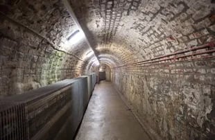 El túnel de la Crumlin Road que vincula la cárcel homónima con el antiguo Palacio de Justicia.