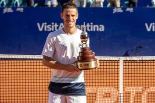 Schwartzman, campeón vigente del Argentina Open: fue el cuarto título en la carrera del Peque
