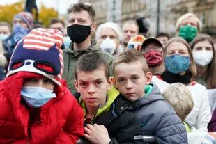 Chicos de todas las edades participaron de la marcha en Glasgow
