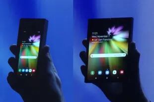 Las dos versiones de las pantallas Flex de Samsung