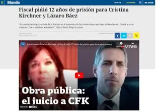 La cobertura de El País, de Uruguay, tras el pedido del fiscal Luciani